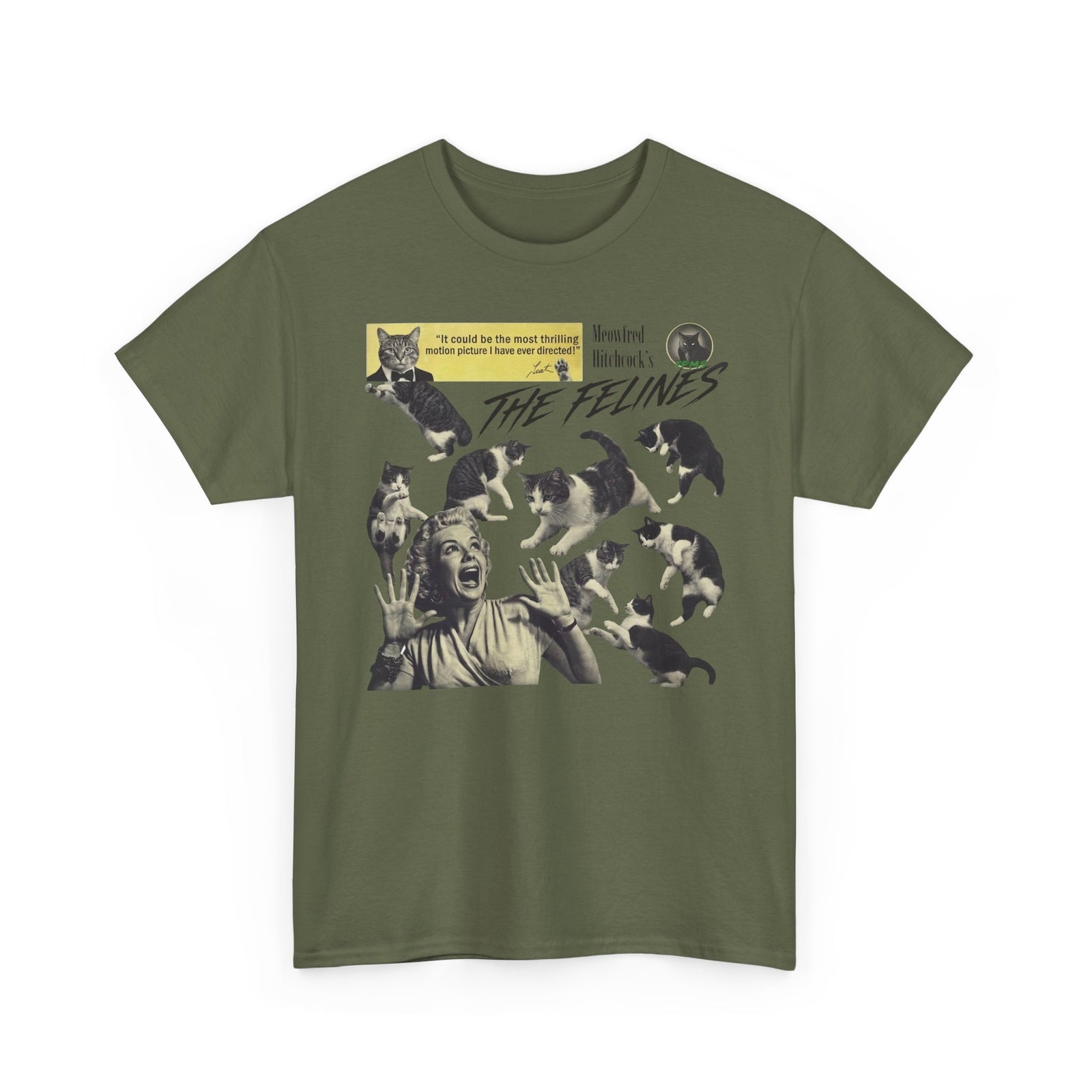 Retro Felines T-Shirt — Vintage Cat Graphic Tee