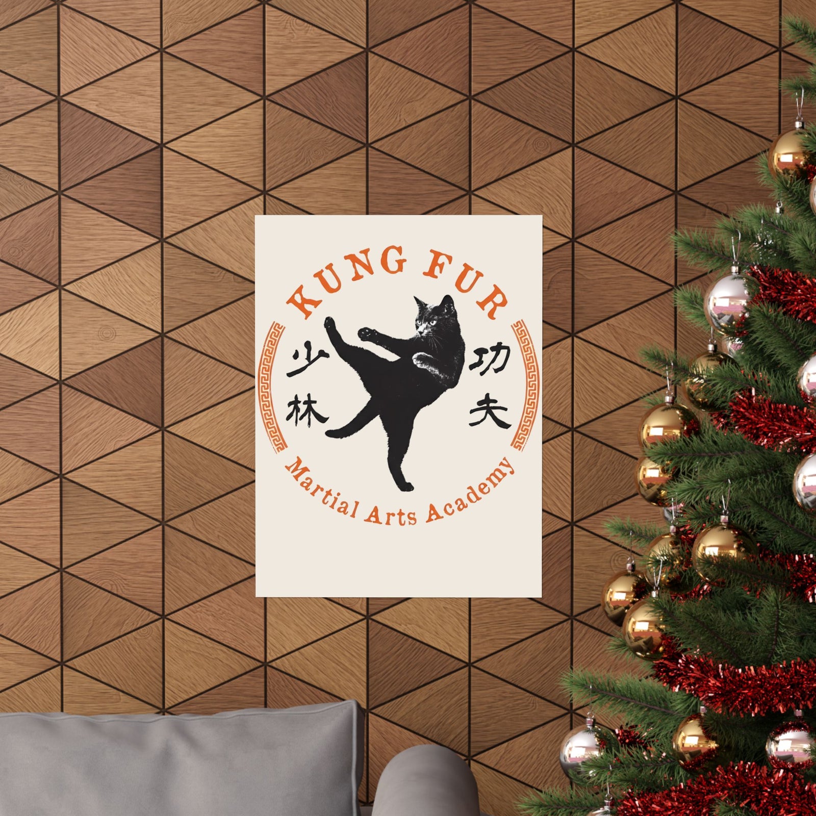 Kung Fur Cat Poster