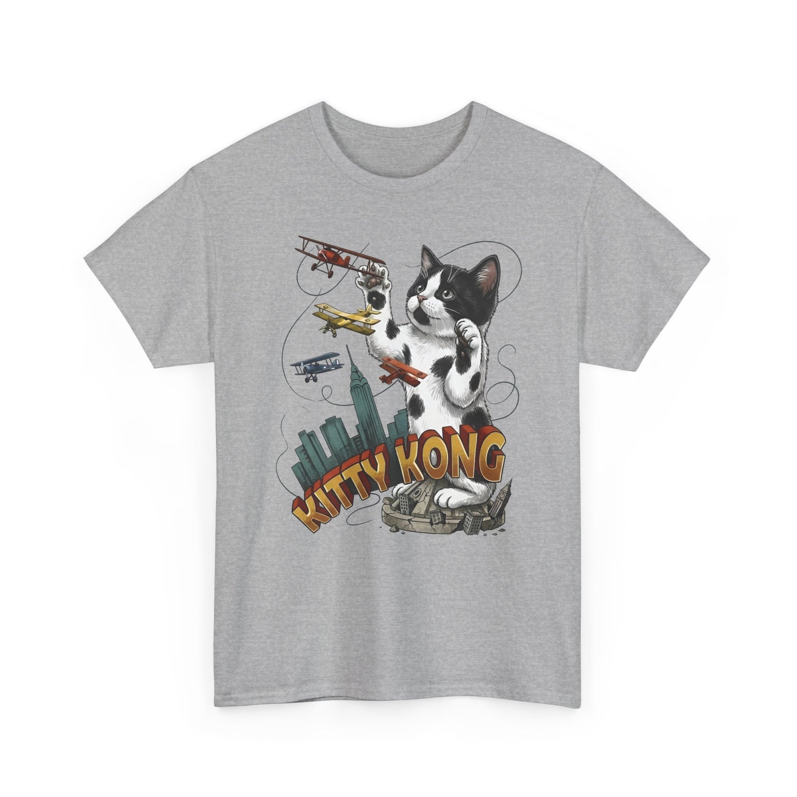 Kittie Kong Parody Cat T-Shirt — Funny Vintage-Style Cat Tee