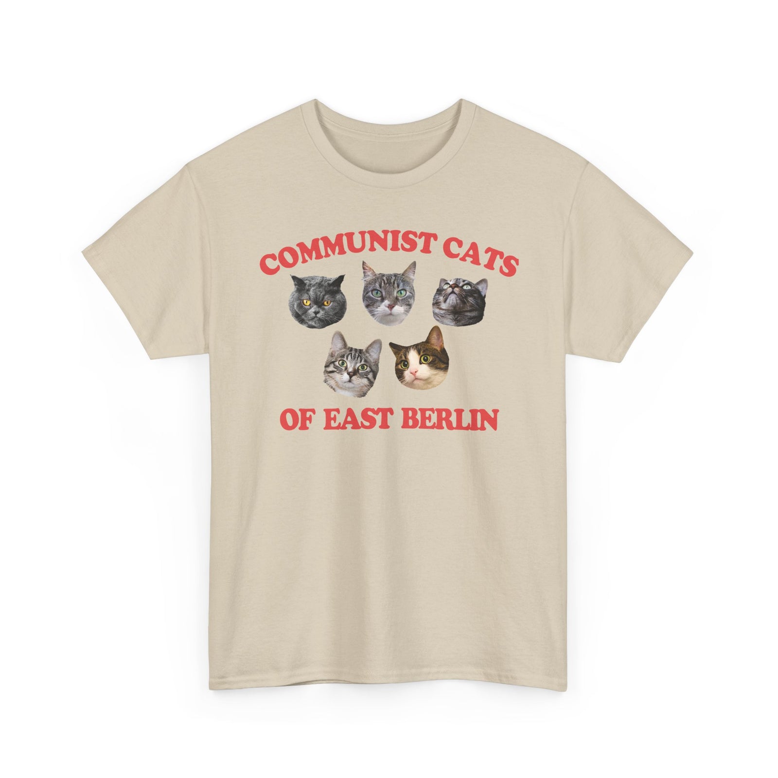 Communist Cats of East Berlin T-Shirt — Retro Socialist Cat Tee