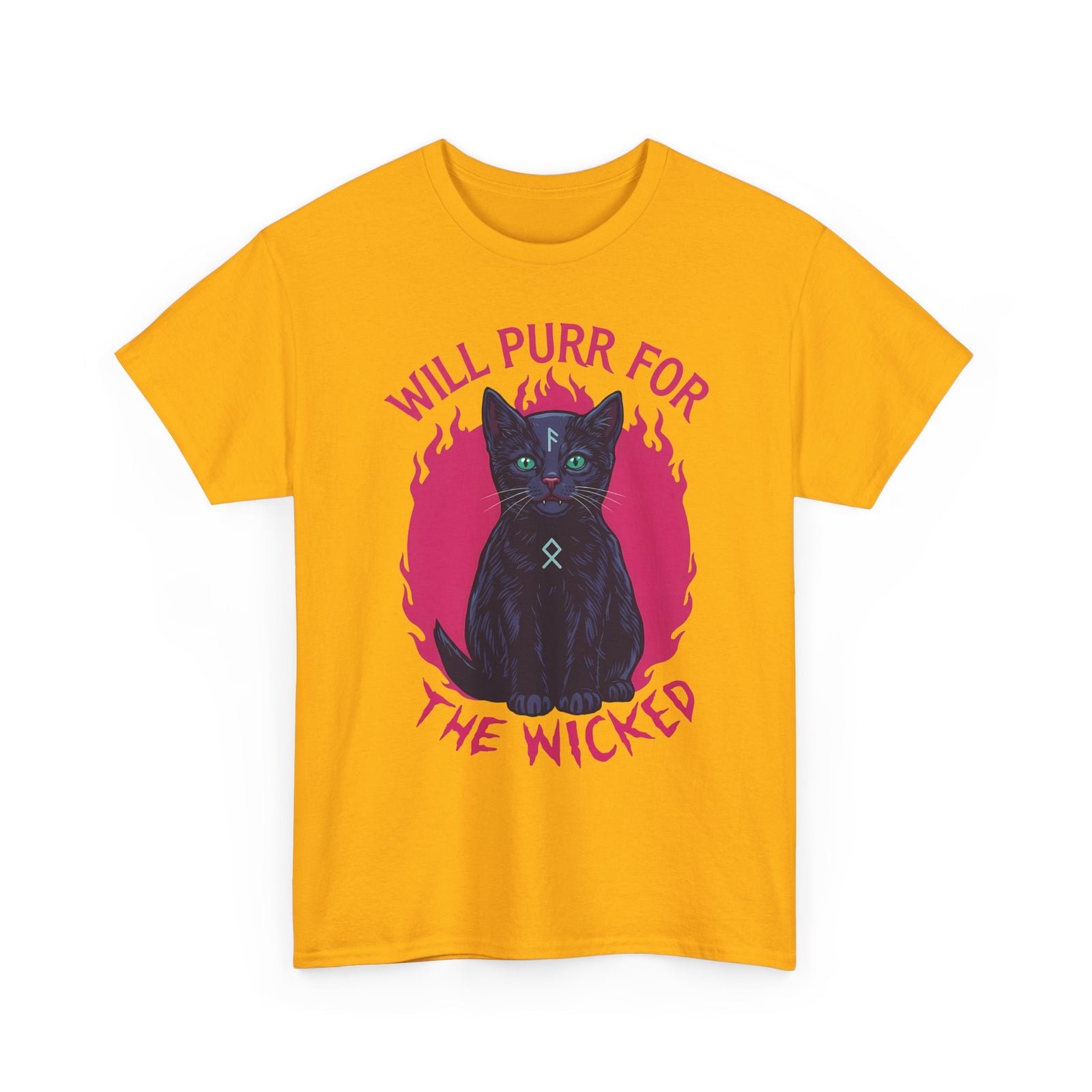 Will Purr For the Wicked Black Cat T-Shirt