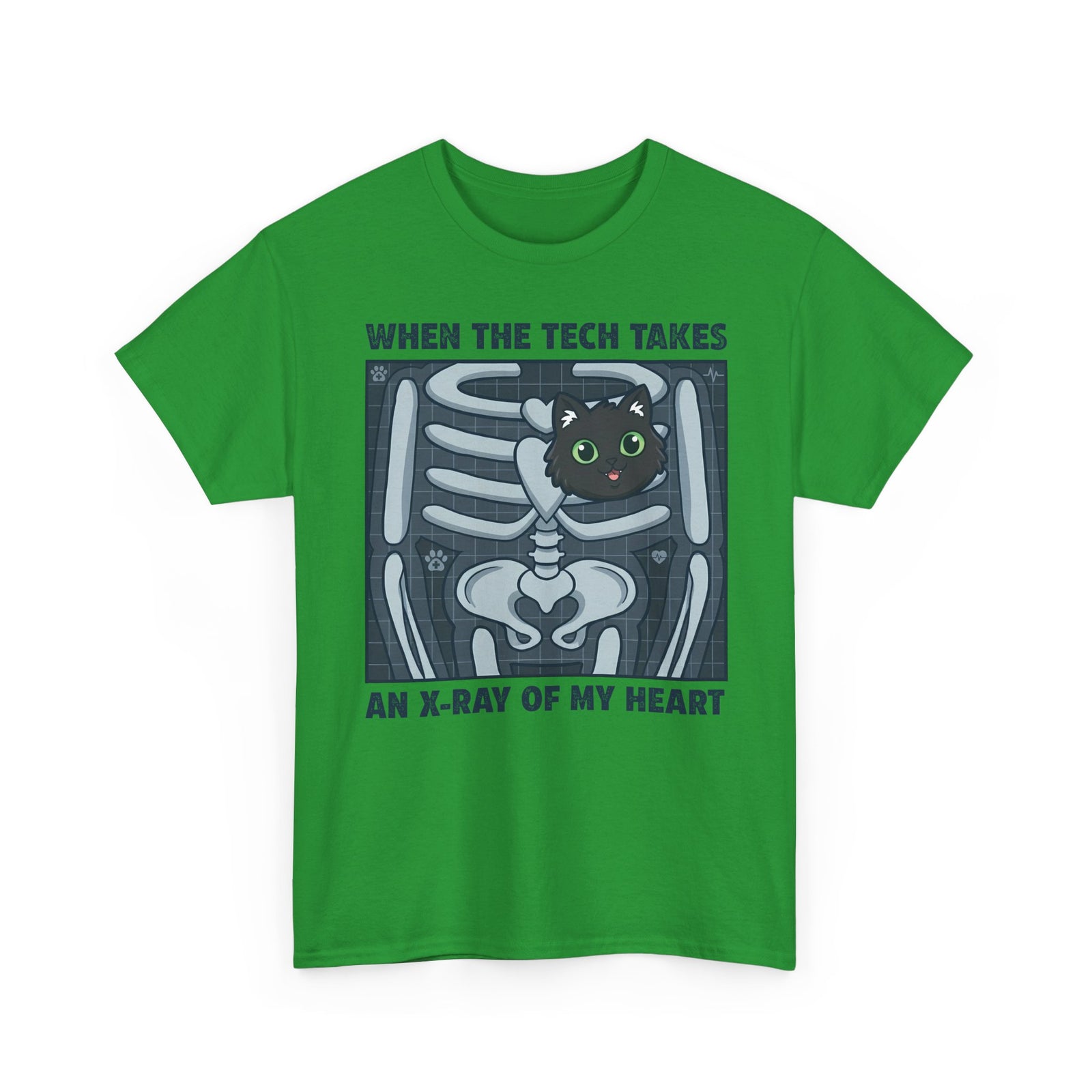 MY HEART IS 100% CAT T-Shirt — Cat Lover Tee