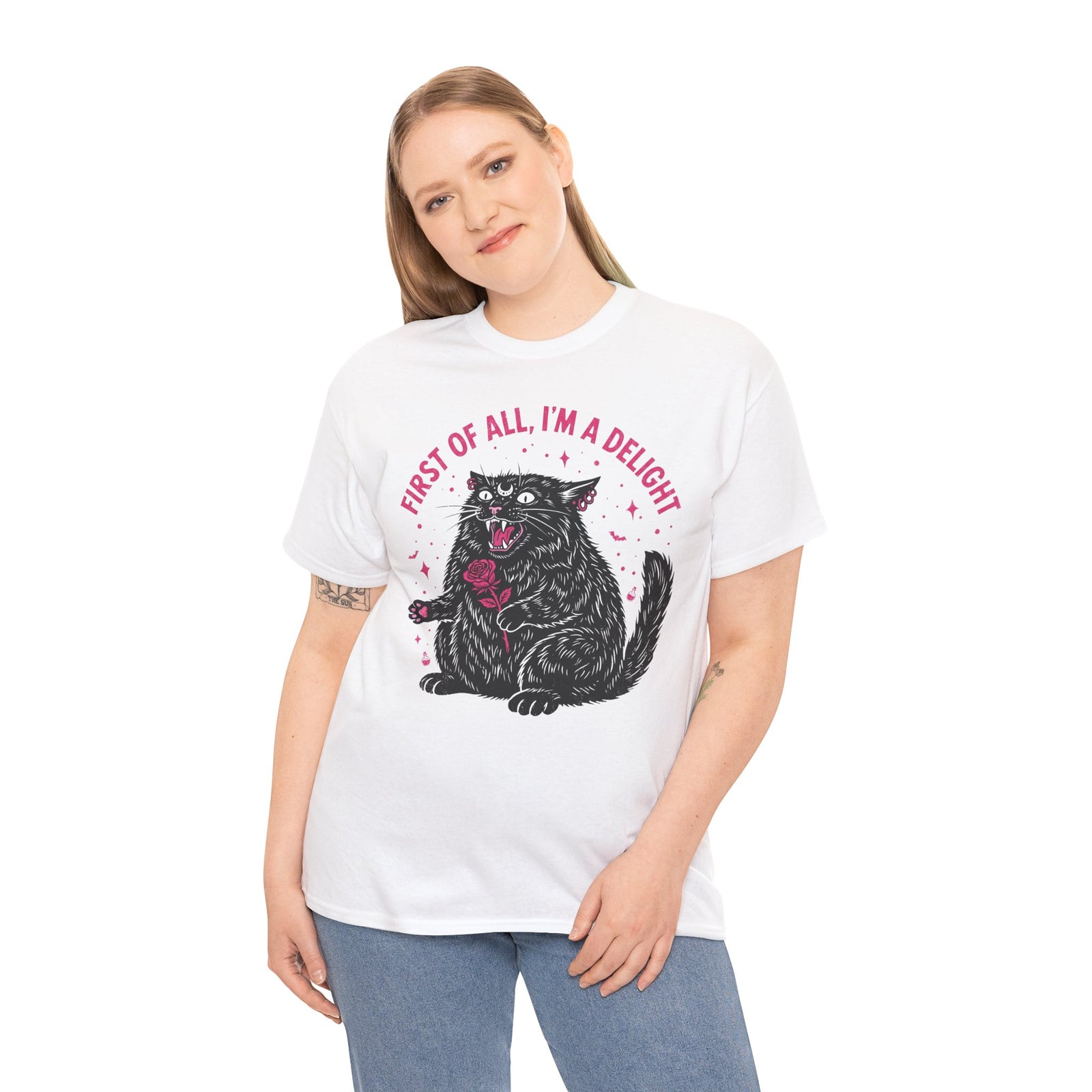 Black Cat "First of All I'm a Delight" T-Shirt