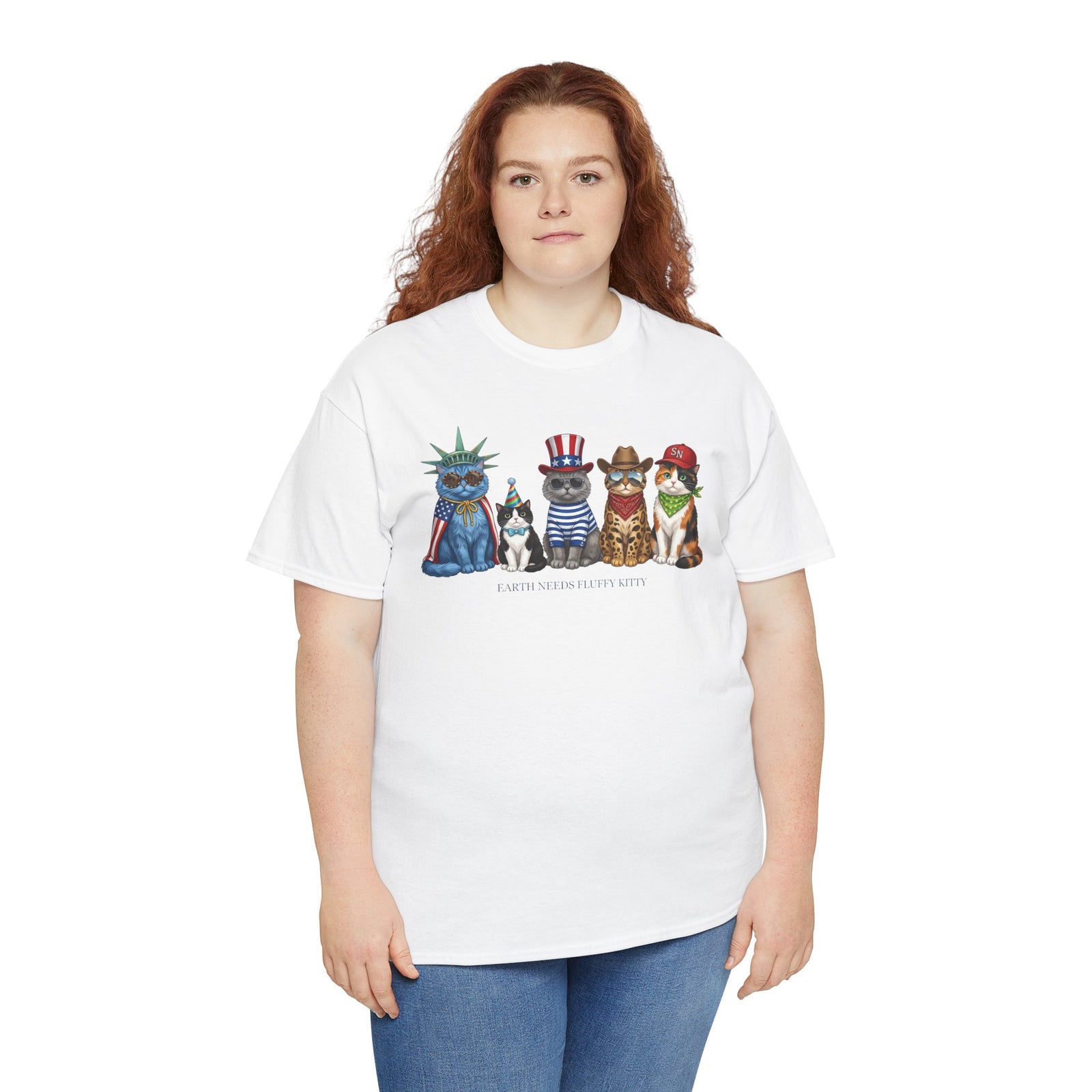 Earth Needs Fluffy Kitty T-Shirt