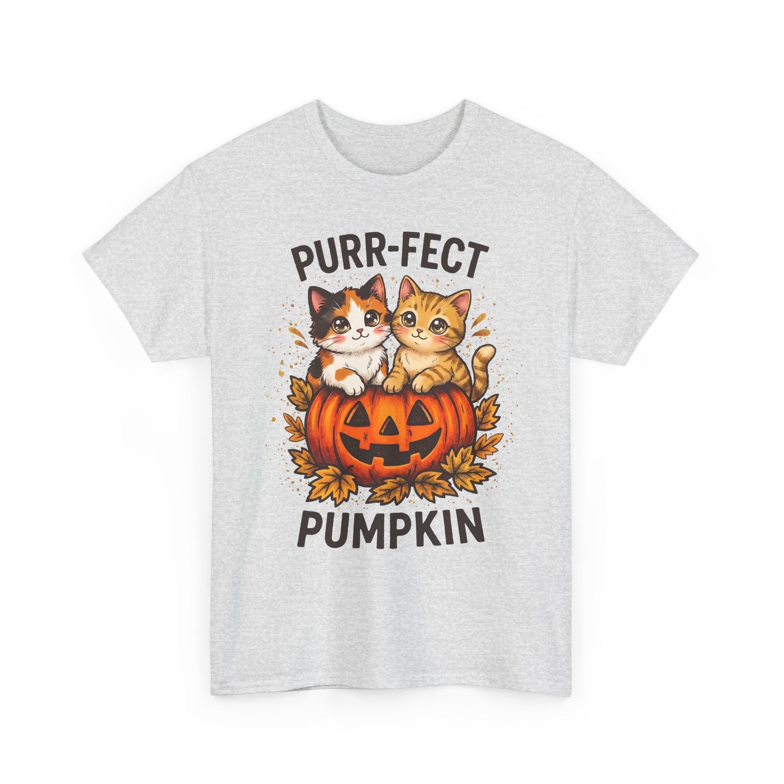 Purr-fect Pumpkin T-Shirt – Cute Halloween Cat Tee
