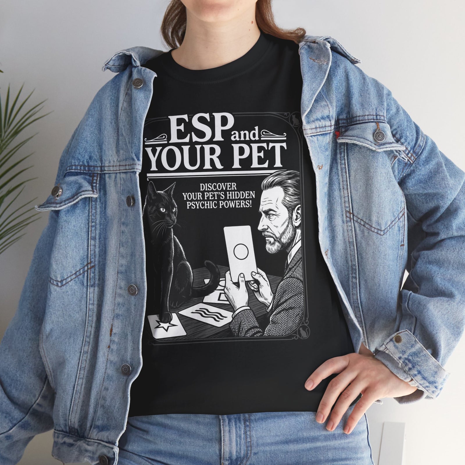 ESP & Your Pet Cat T-Shirt — Psychic Cat Lover Tee