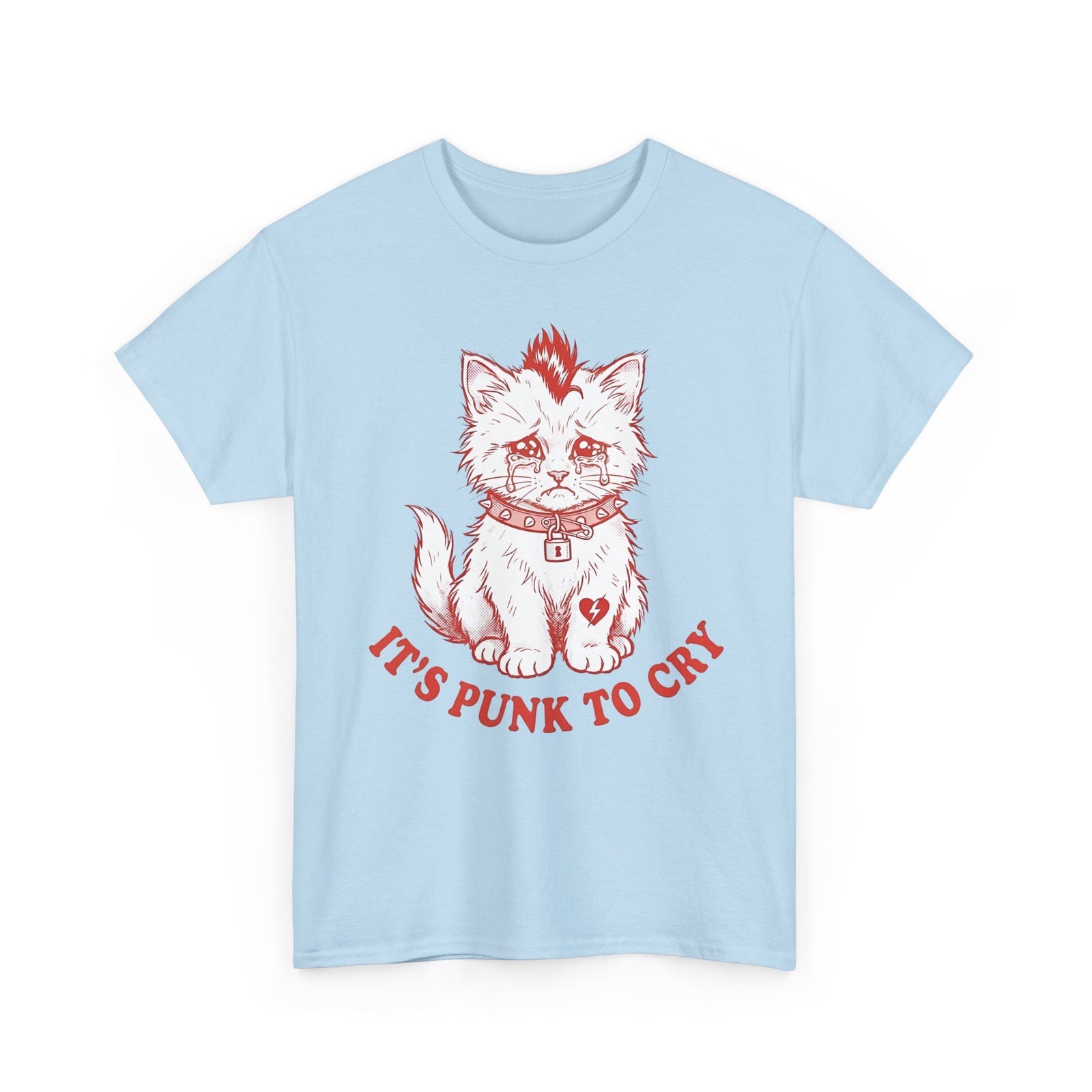 It's Punk To Cry Tee — Edgy Emotional Graphic T-Shirt