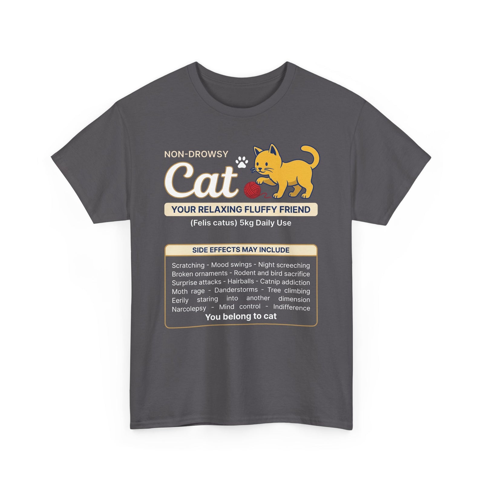 Non-Drowsy Cat Funny Prescription Graphic Tee