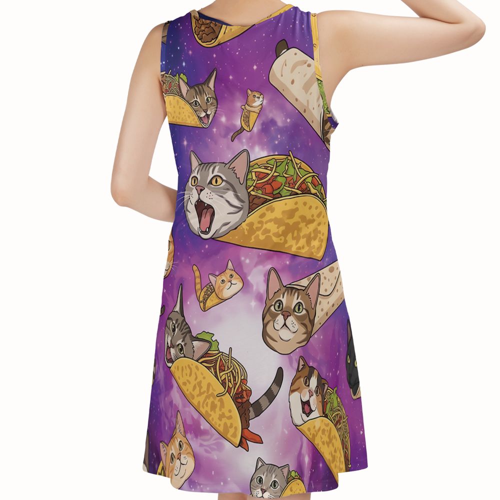 Cattaco Sleeveless Dress - - 2