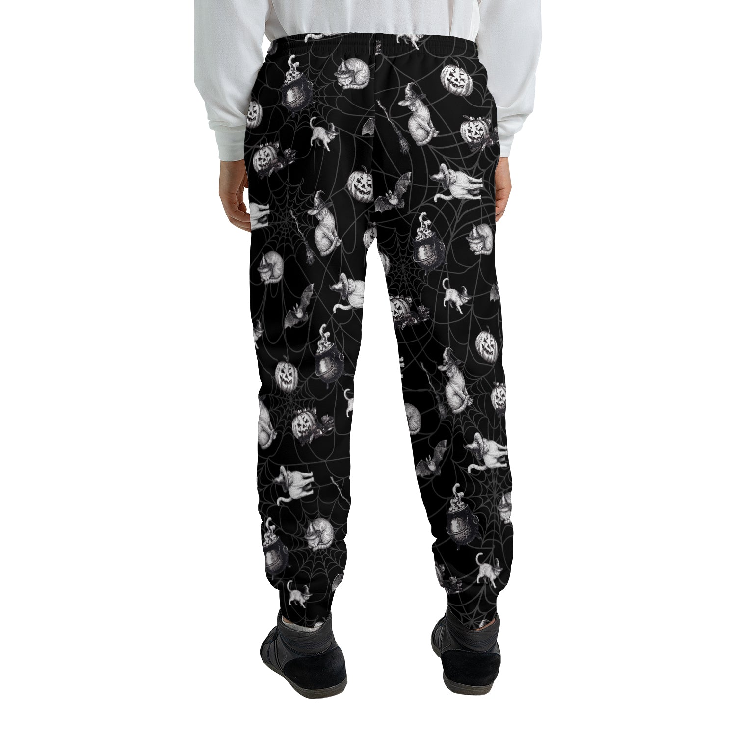 Vintage Witchy Cat Halloween Sweatpants