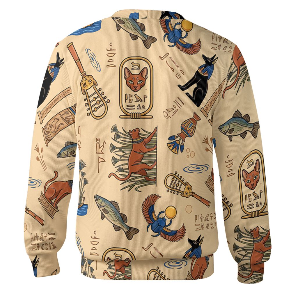 Ancient Egypt cat Cardigan - - 2