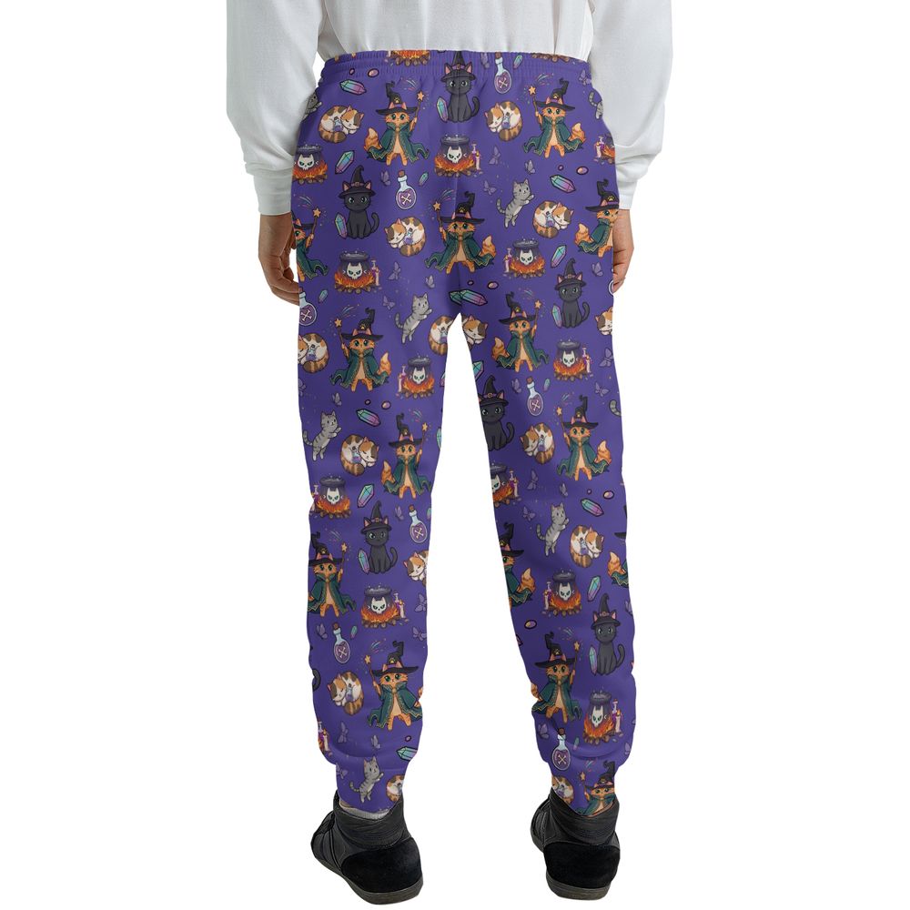 Witchy Wizard Cats Purple - - 2