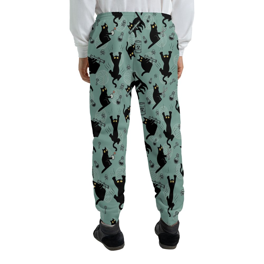 Chaotic evil cat Sweatpants - - 2