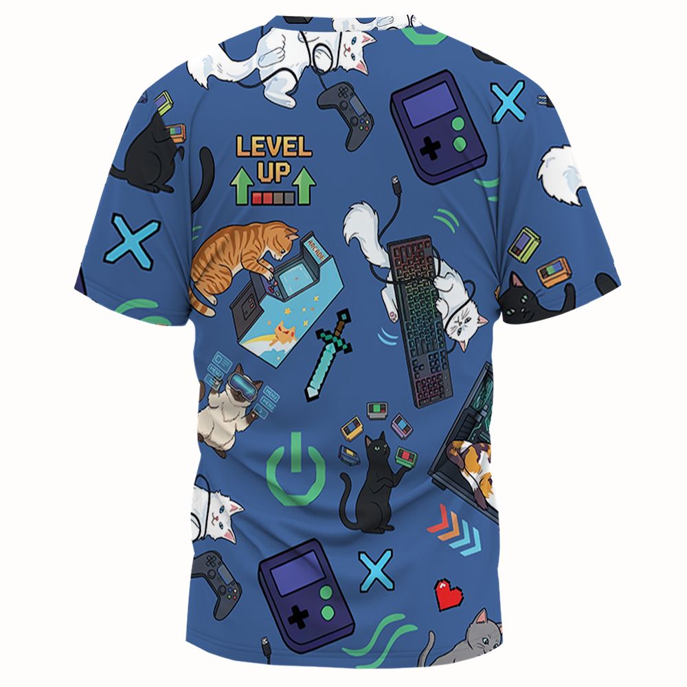 Game and Cats Full Print Unisex T-Shirt - - 2