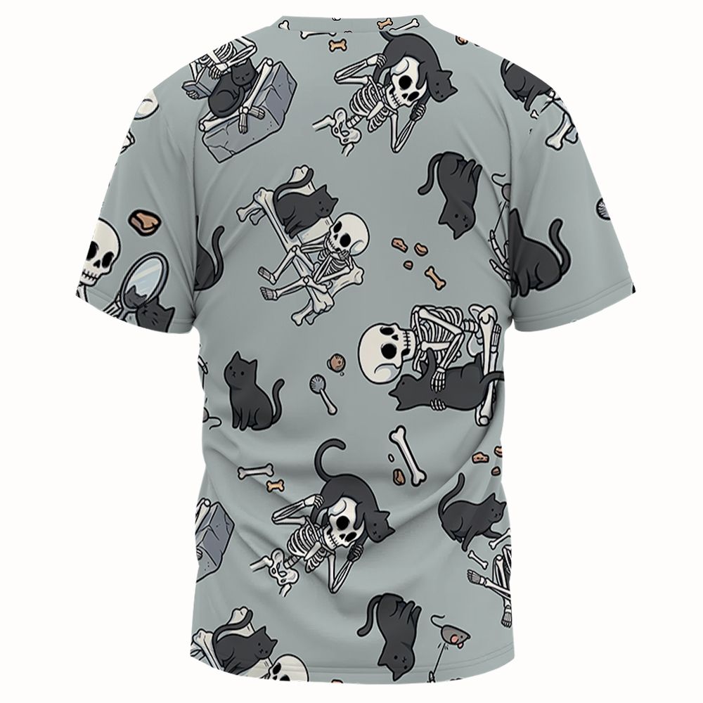 Cat and Skeleton - - 2