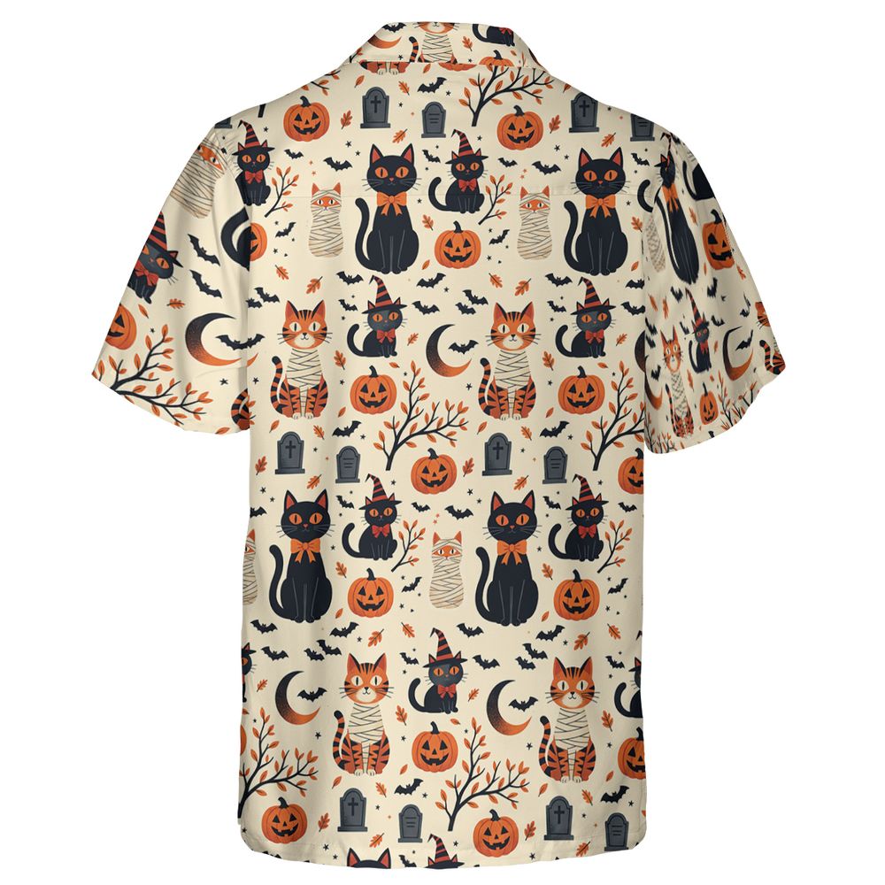Vintage Halloween Witch & Mummy Cats - - 2