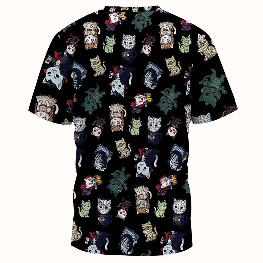 Horror cats Full Print Unisex T-Shirt - - 2
