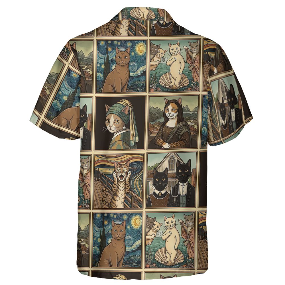 Cats in Arts Hawaiian Shirt - - 2