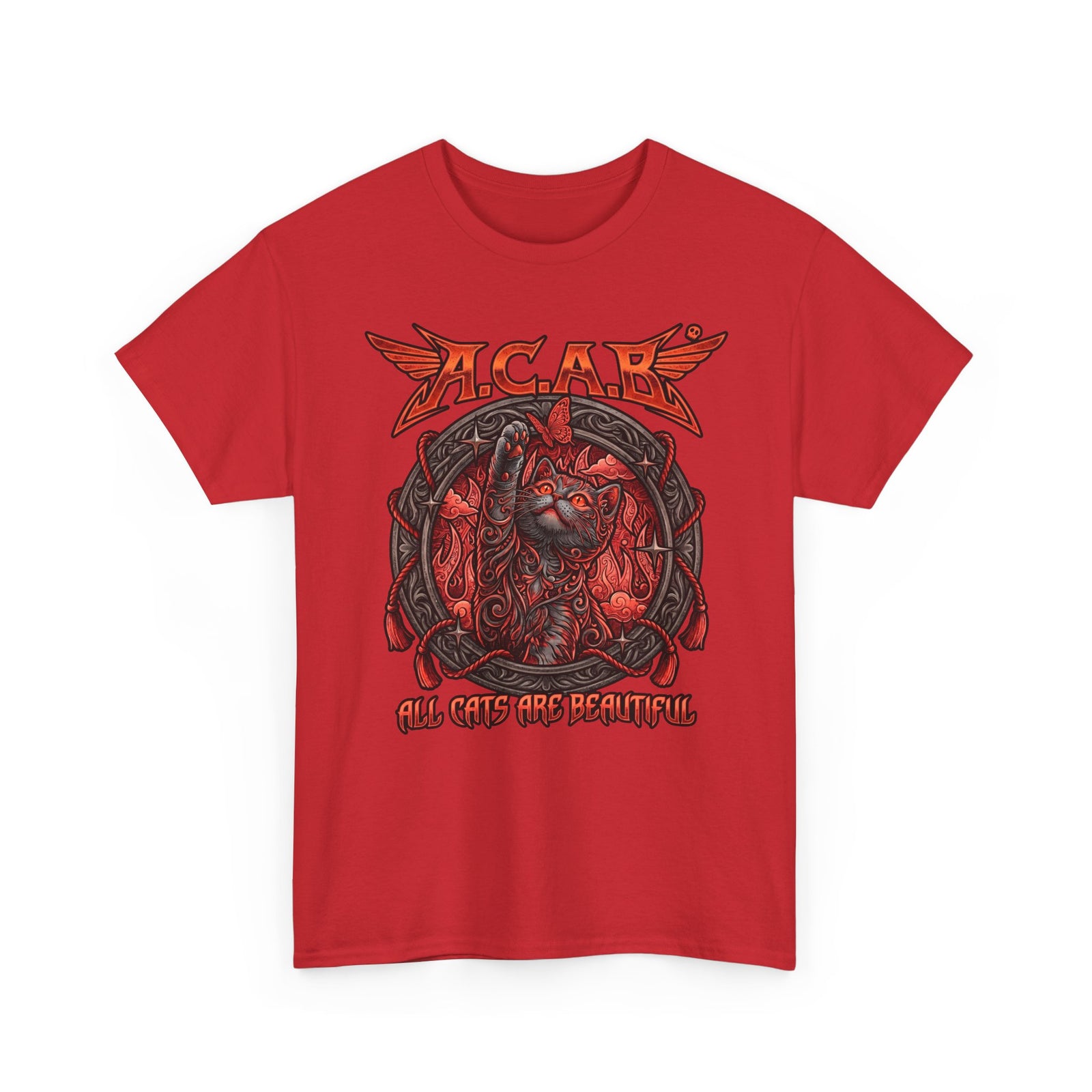 ACAB All Cats Are Beautiful T-Shirt — Heavy Metal Punk Feline Graphic Tee