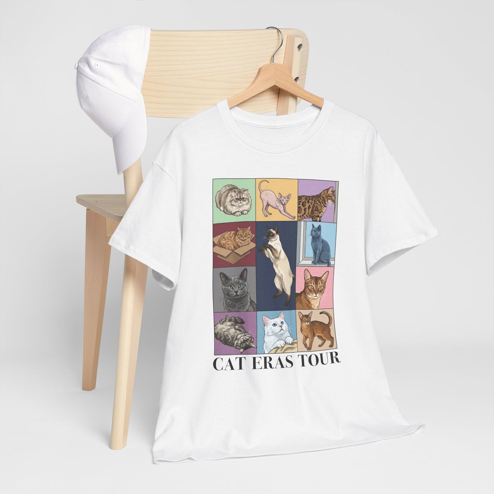 Cat Eras Tour T-Shirt — Retro Band Tee for Cat Lovers