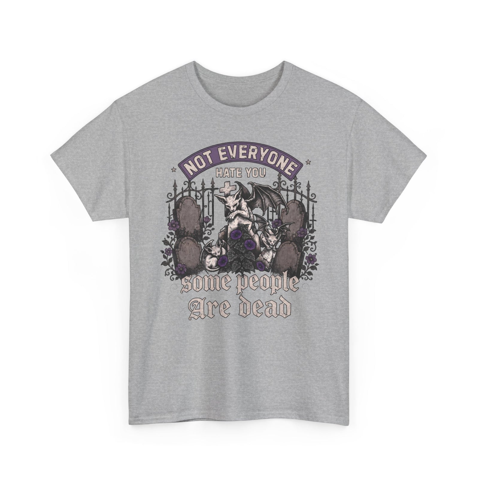 Not Everyone Hate You Some People Are Dead T-Shirt — Funny Goth Sphynx Cat Tee