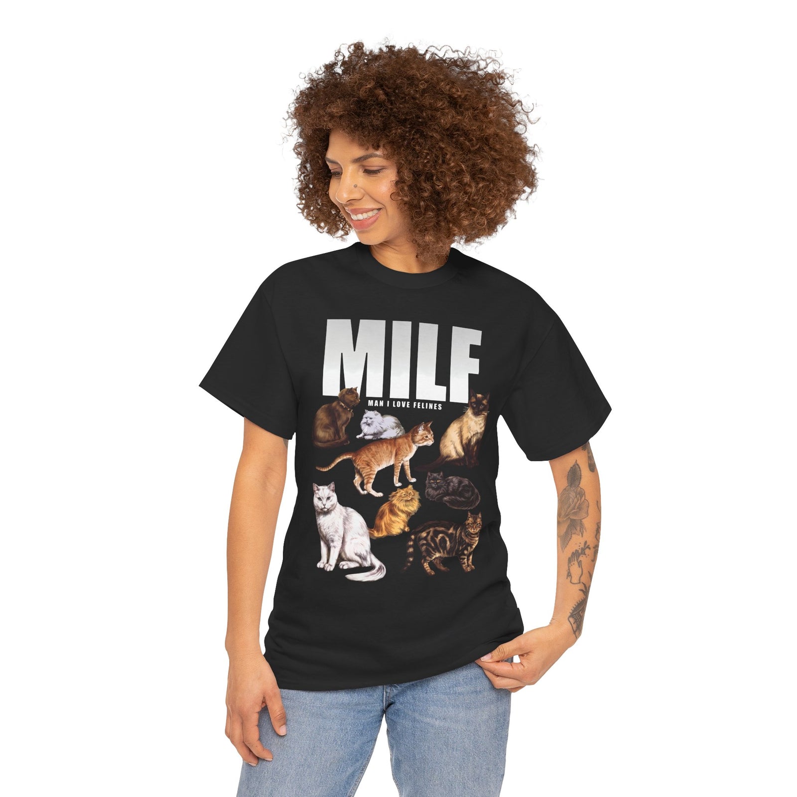 MILF Man I Love Felines T-Shirt — Funny Cat Breed Graphic Tee