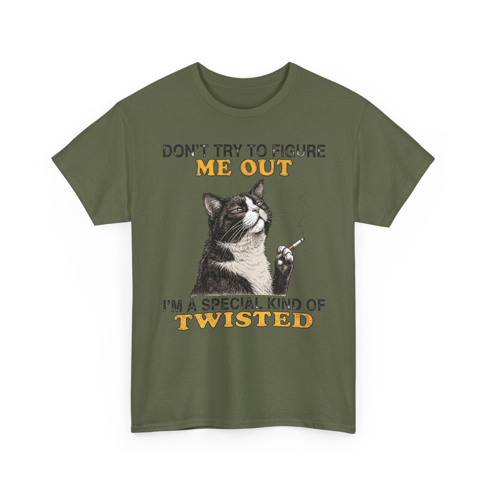 Grumpy Cat Tee "I’m a Special Kind of Twisted" Funny Sarcastic Cat Shirt for Cat Lovers