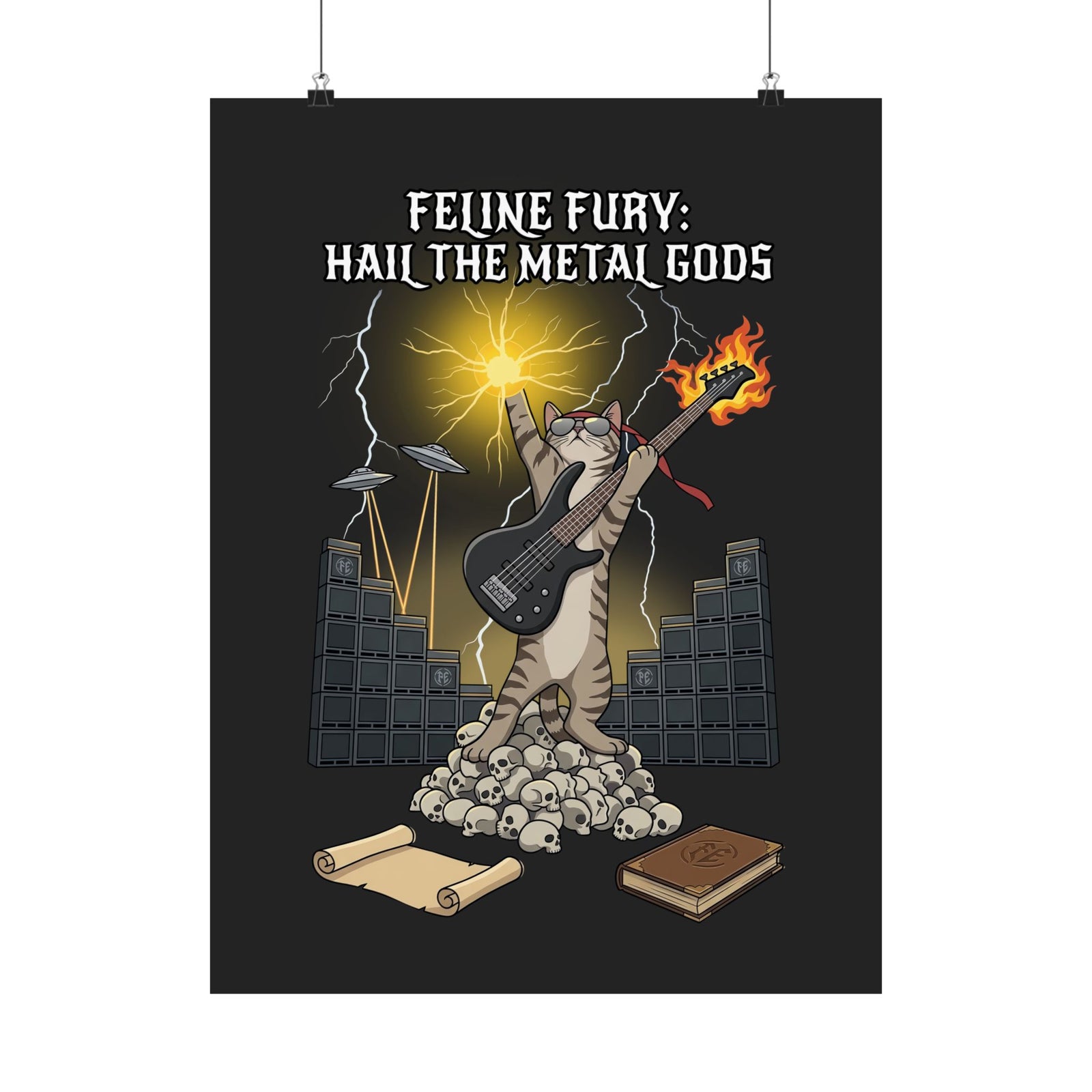 Felines Furry Poster — Cute Cat Graphic Poster for Cat Lovers