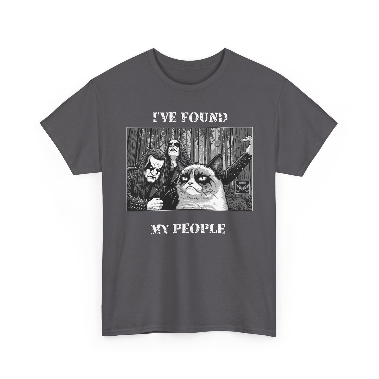 I've Found My People T-Shirt Cat Goth Humor Tee