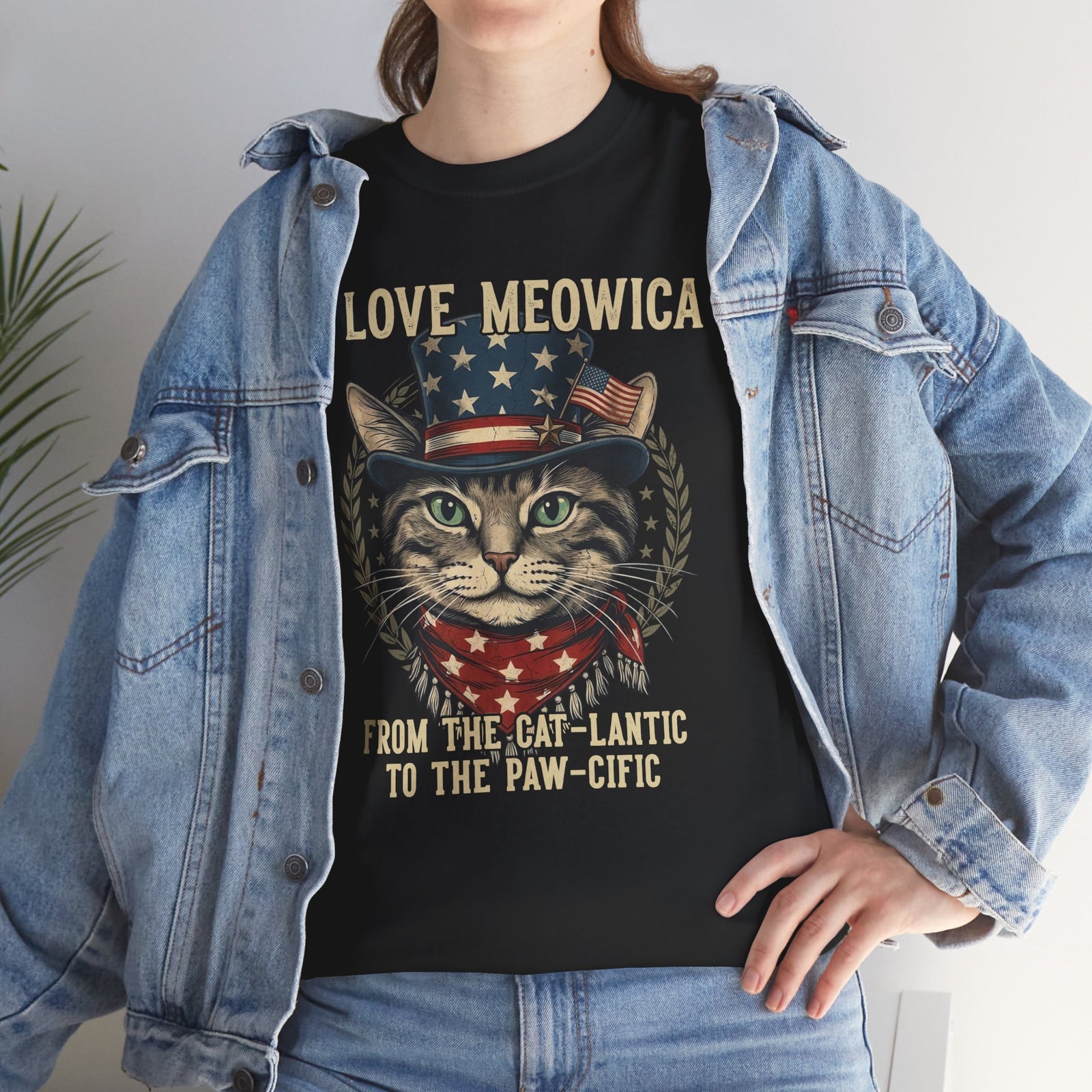 I Love MEOWICA Cat T-Shirt — From the Cat-lantic to the Paw-cific