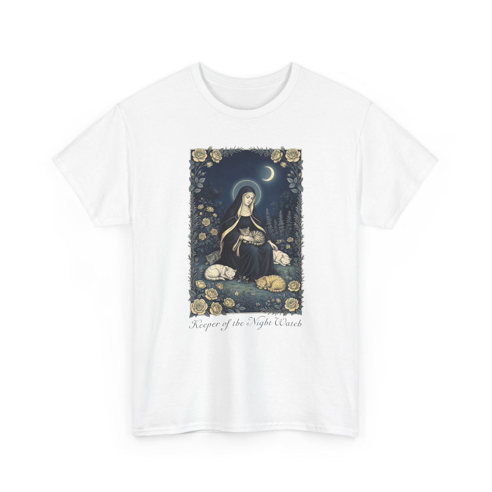 Keeper of the Night Watch Gertrude of Nivelles Cats T-Shirt