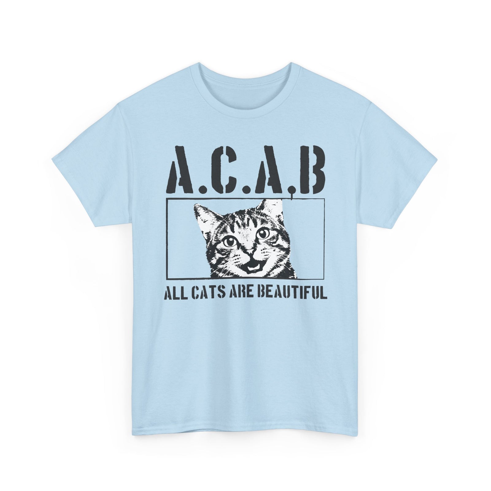 ACAB “All Cats Are Beautiful” T-Shirt — Cute Cat Lover Graphic Tee