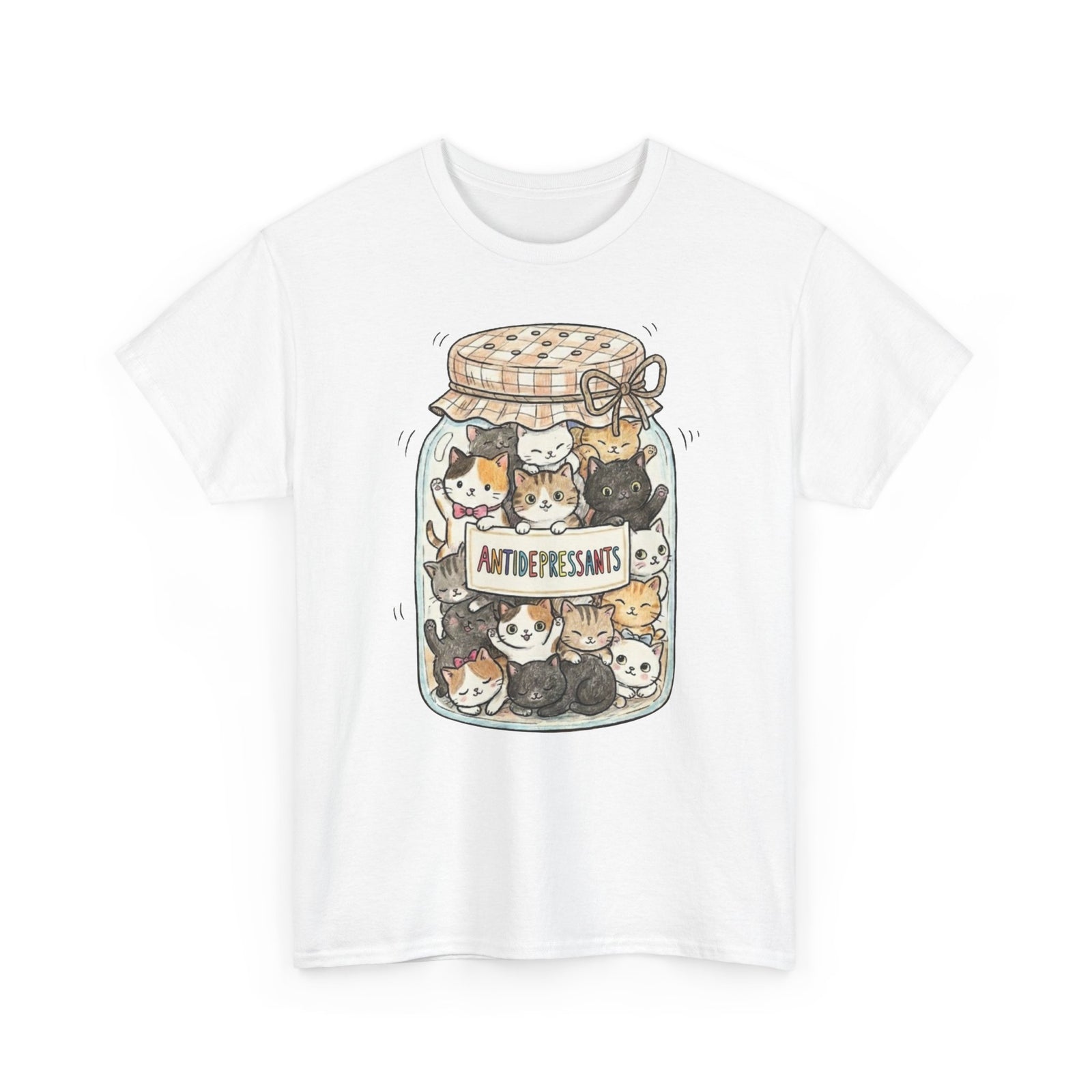 Cats Are My Antidepressants Tee — Funny Cat Lover Shirt