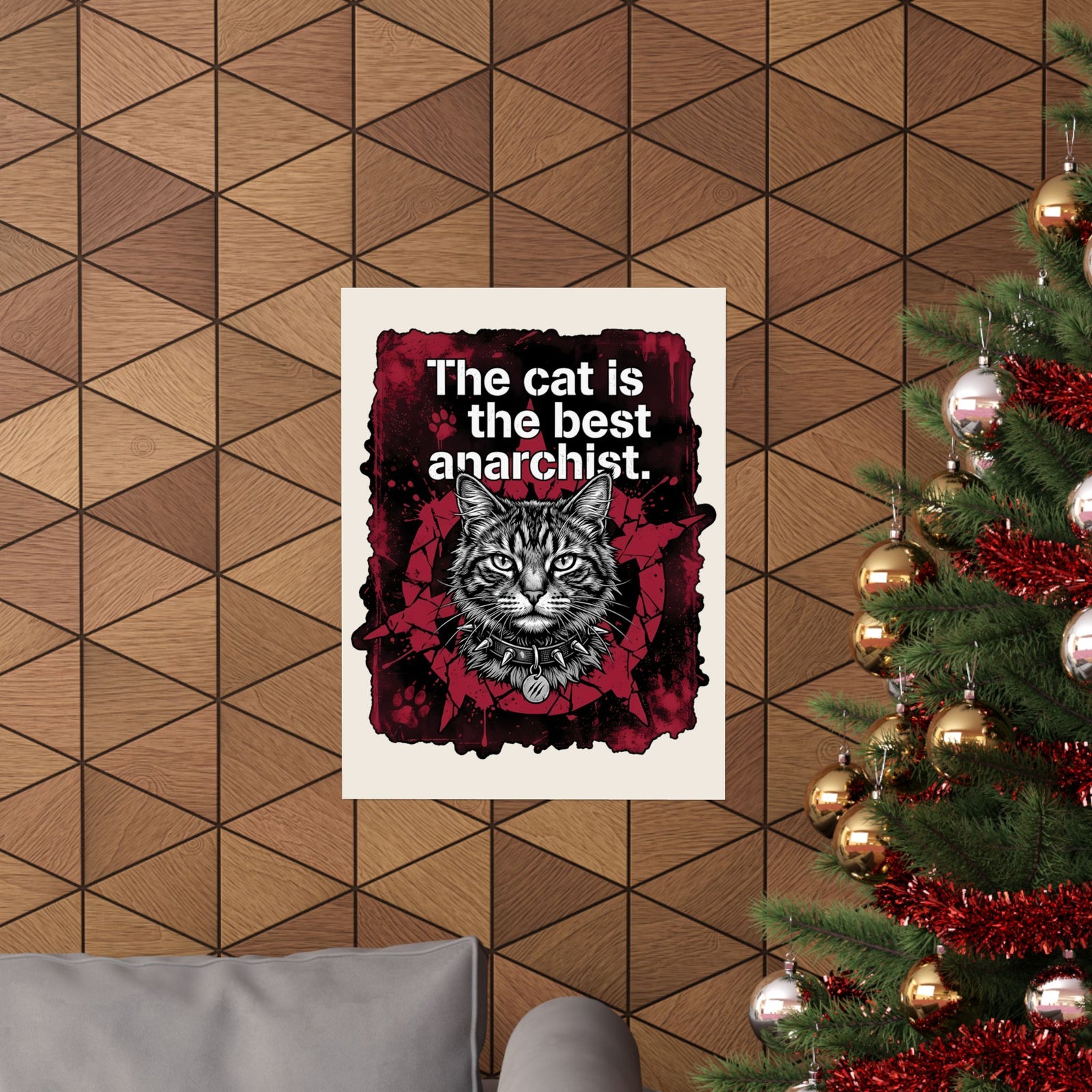 Anarchist Cat Poster "The Cat Is the Best Anarchist"