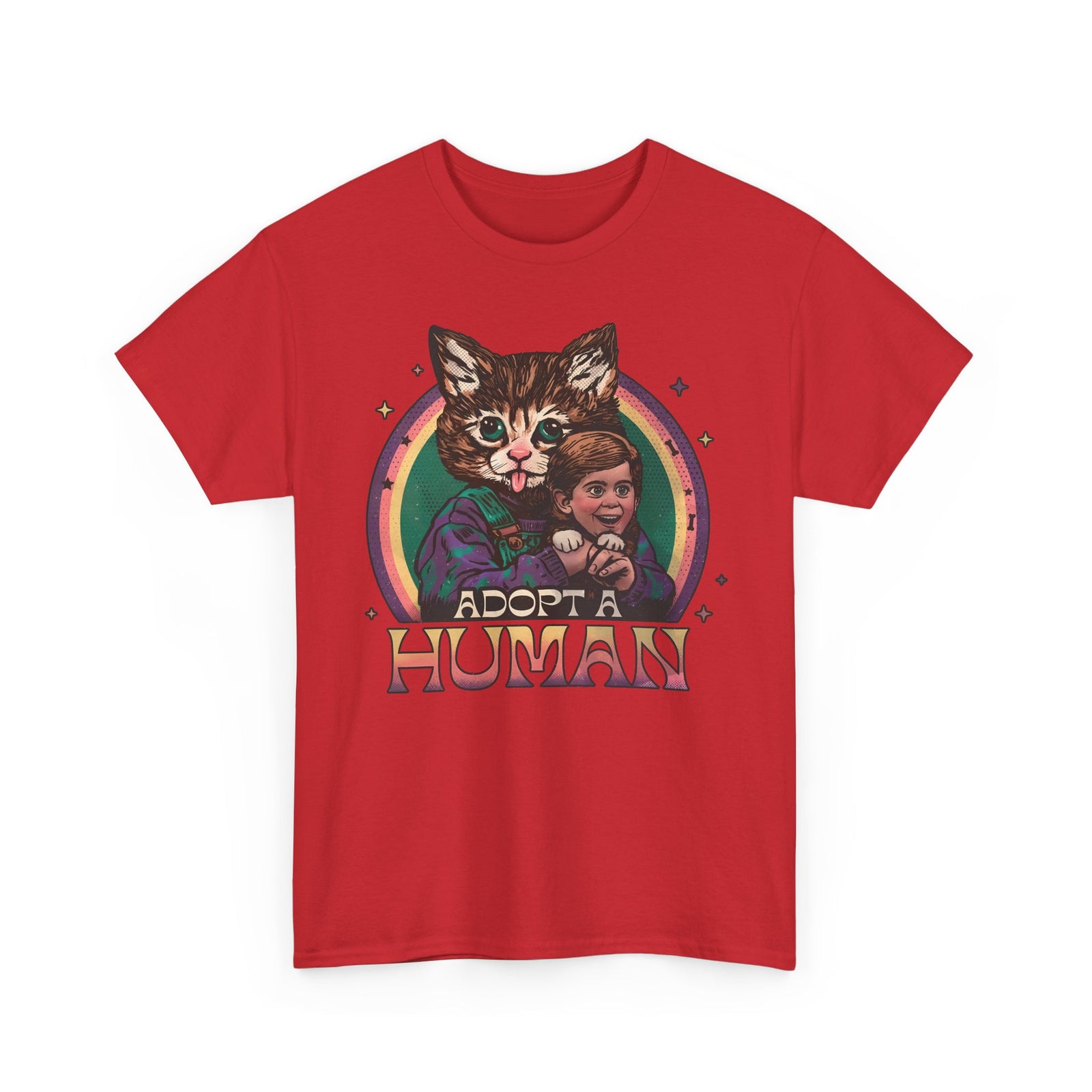 Adopt a Human Funny Cat T-Shirt