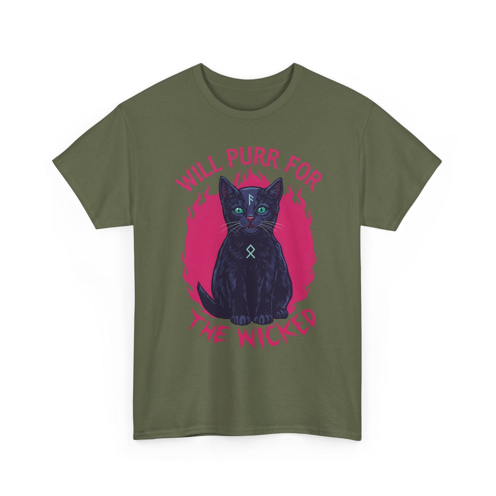 Will Purr For the Wicked Black Cat T-Shirt
