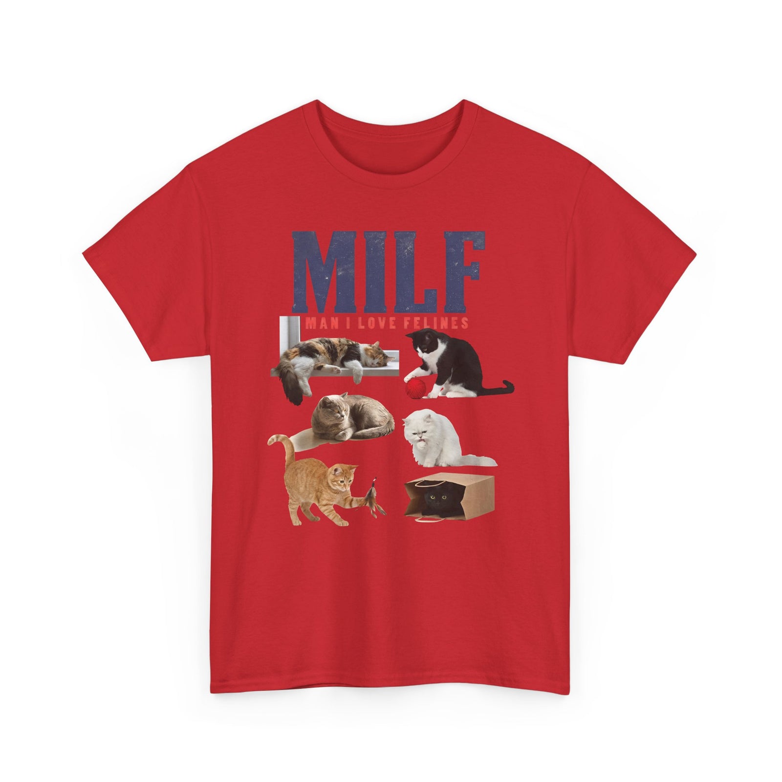 MILF 'Man I Love Felines' T-Shirt – Funny Cat Lover Tee