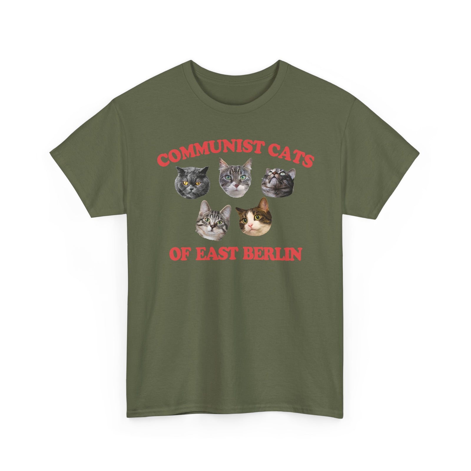 Communist Cats of East Berlin T-Shirt — Retro Socialist Cat Tee