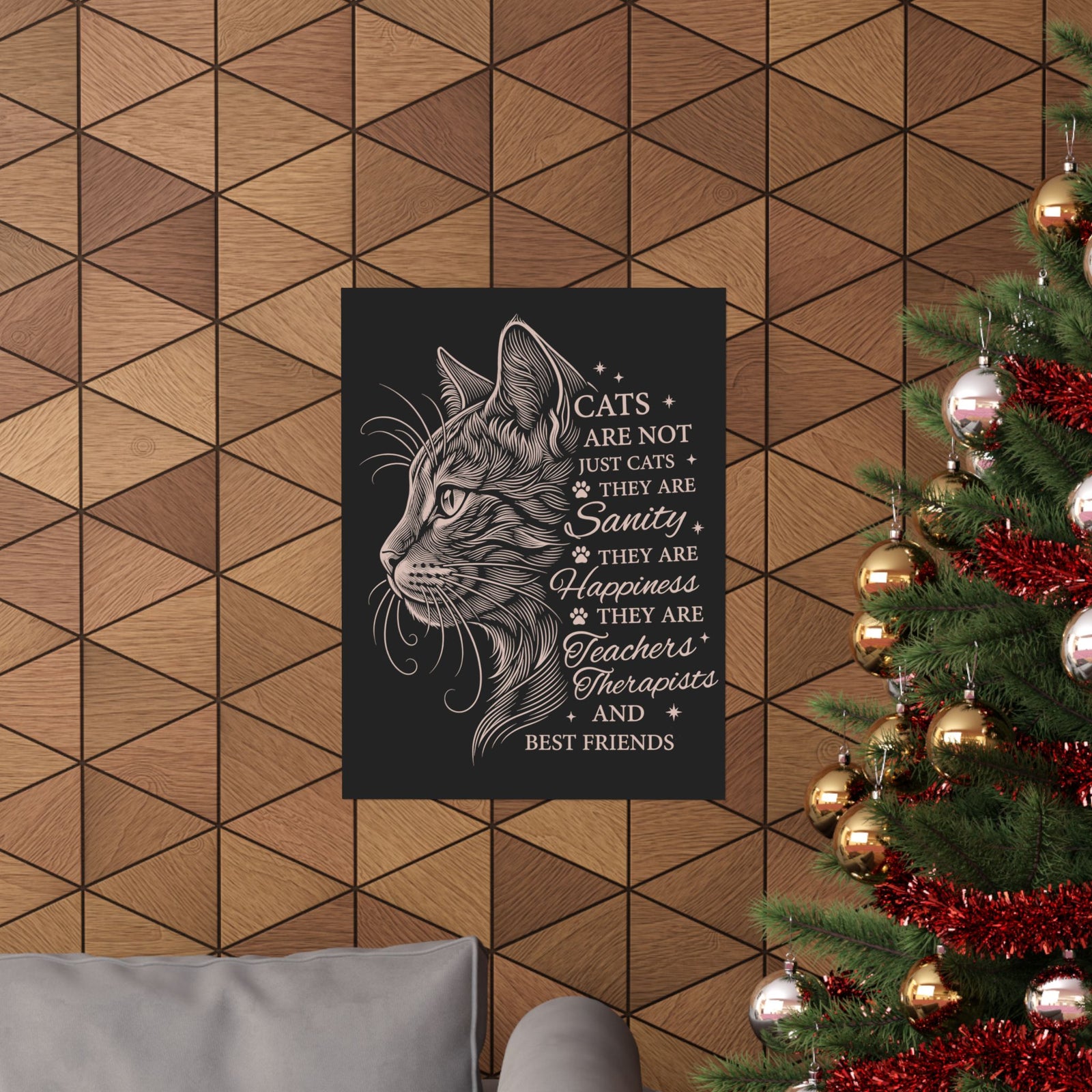Cats Are Not Just Cats Poster — Funny Cat Lover Poster