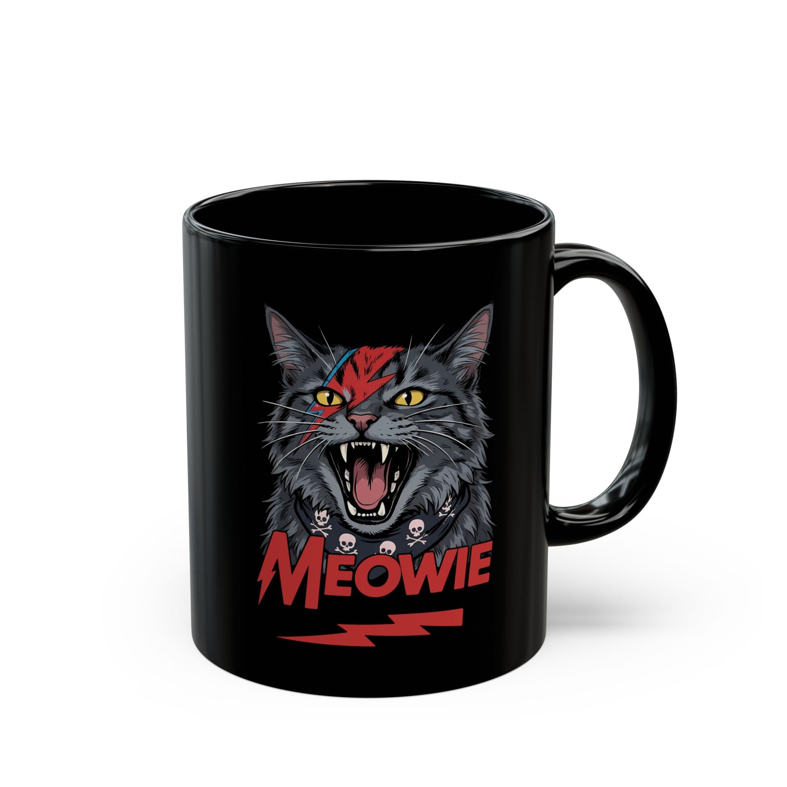 Meowie Cat Black Mug