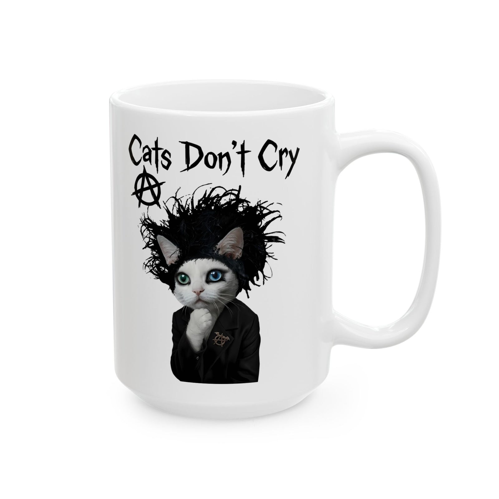 Cats Don't Cry Ceramic Mug — Funny Cat Lover Mug
