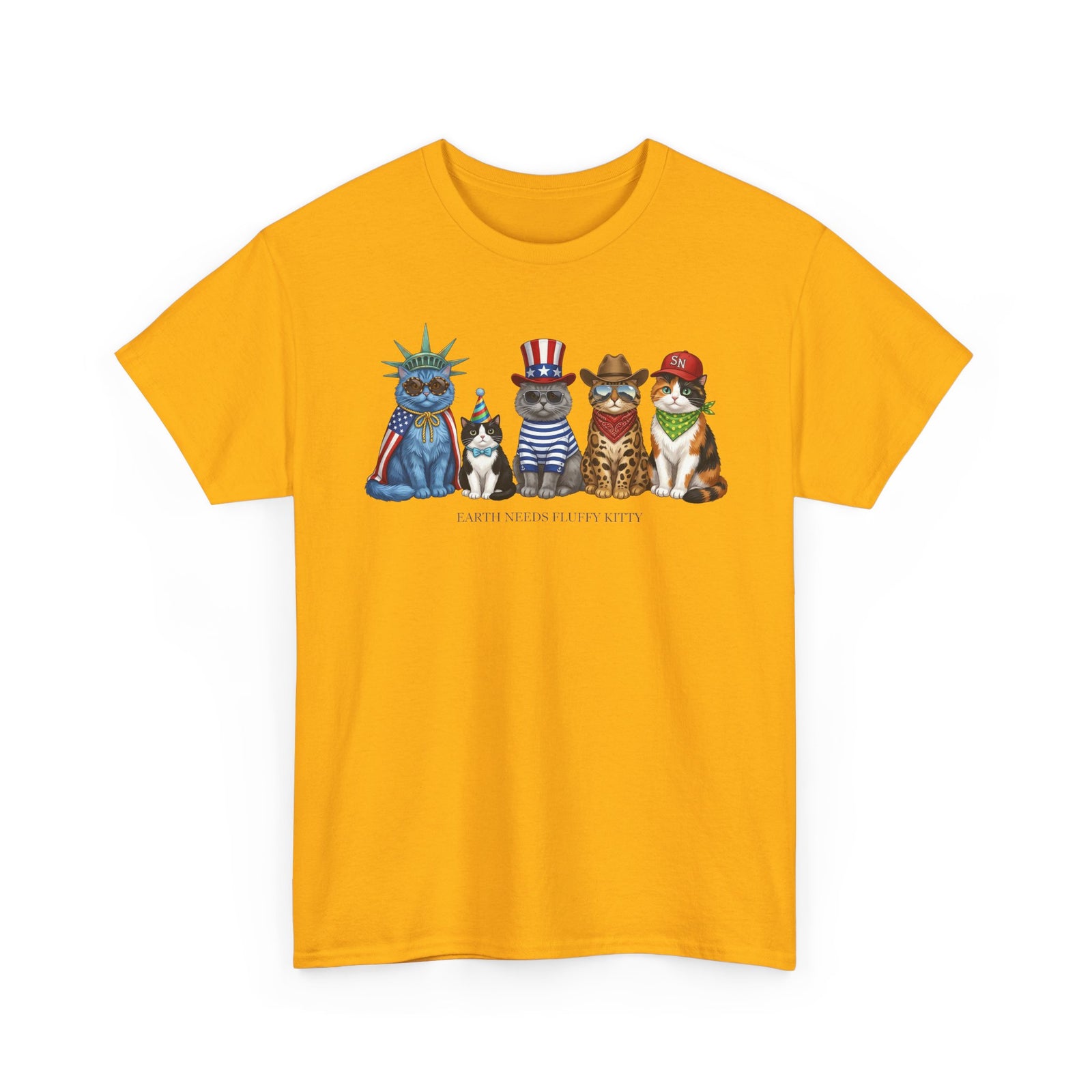 Earth Needs Fluffy Kitty T-Shirt
