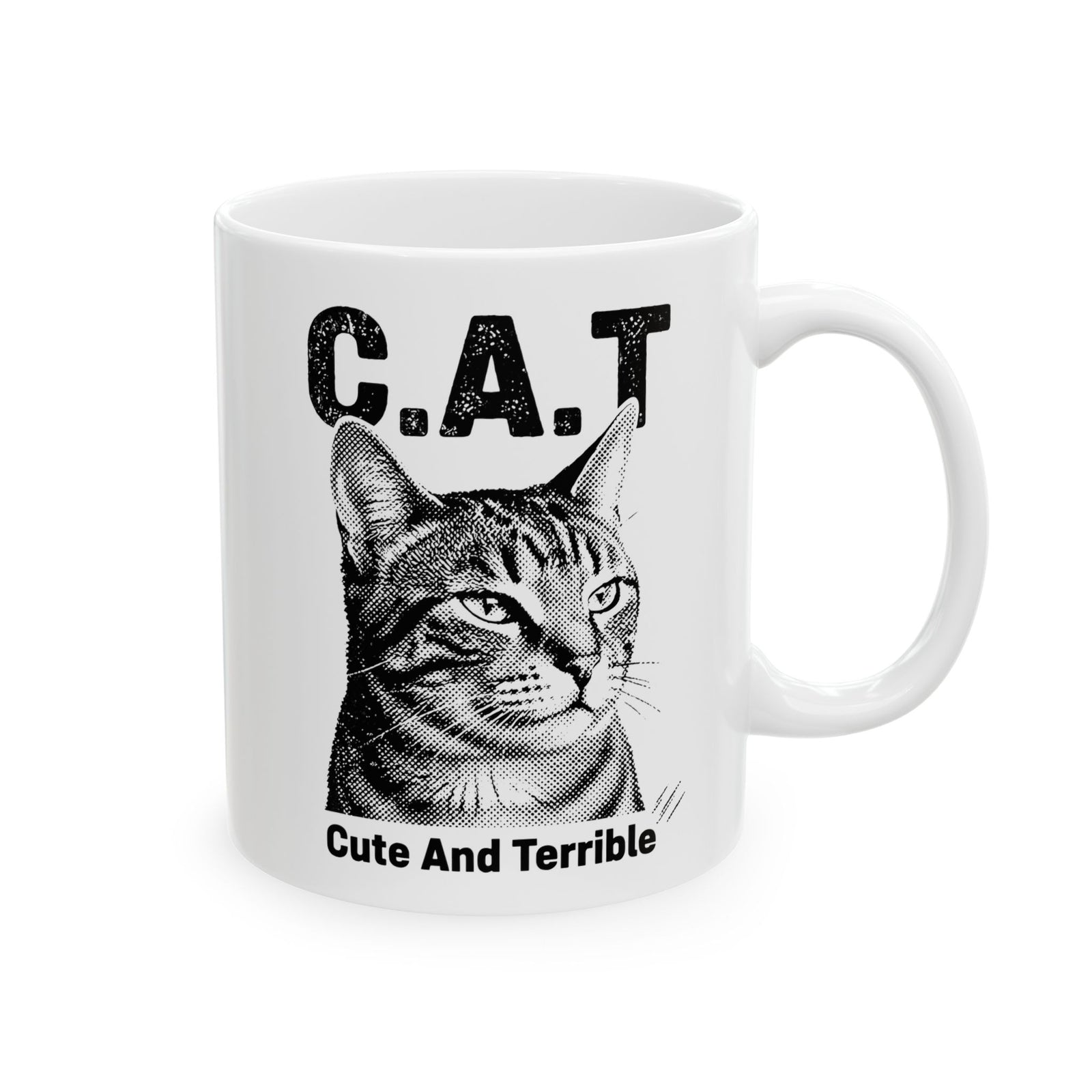 Cute and Terrible Cat Ceramic Mug