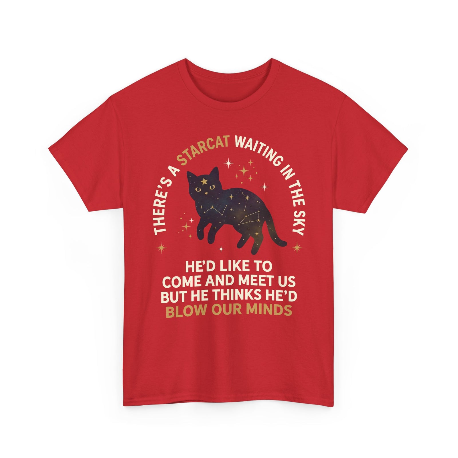 Starcat Tee — "There's a Starcat Waiting in the Sky" Galaxy T-Shirt