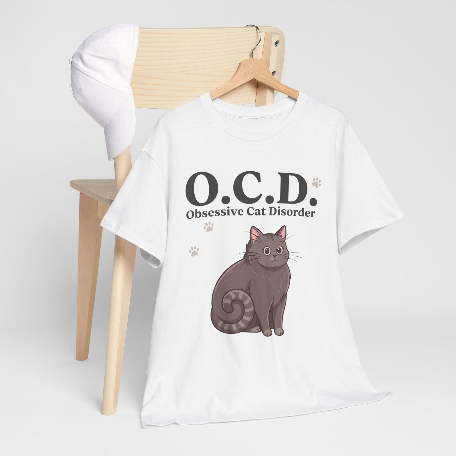 Obsessive Cat Disorder T-Shirt — O.C.D. Cat Lover Tee