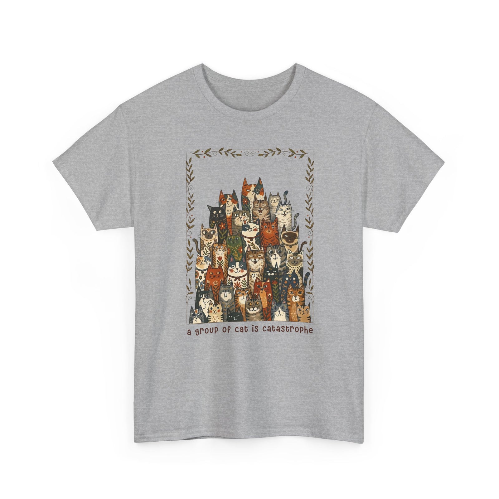 'A Group of Cats Is Catastrophe' T-Shirt — Funny Cat Lover Tee