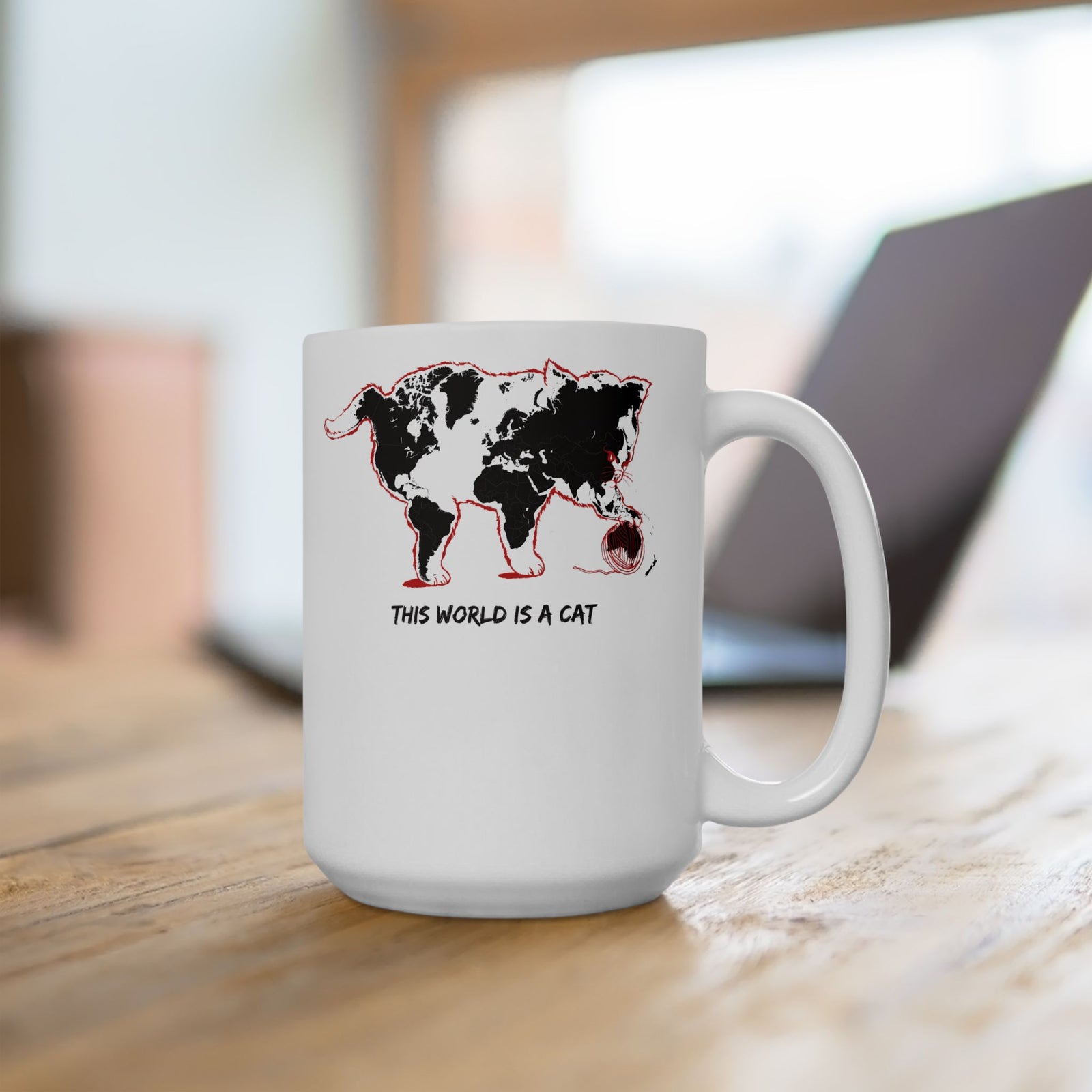 This World Is A Cat Ceramic Mug