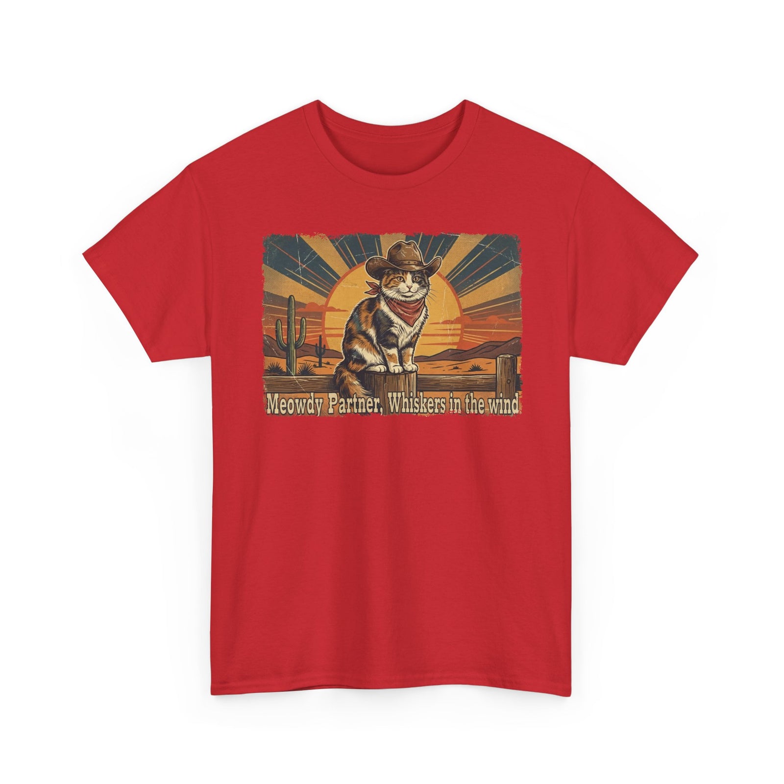 Meowdy Partner T-Shirt — Cute Cat Cowboy Graphic Tee