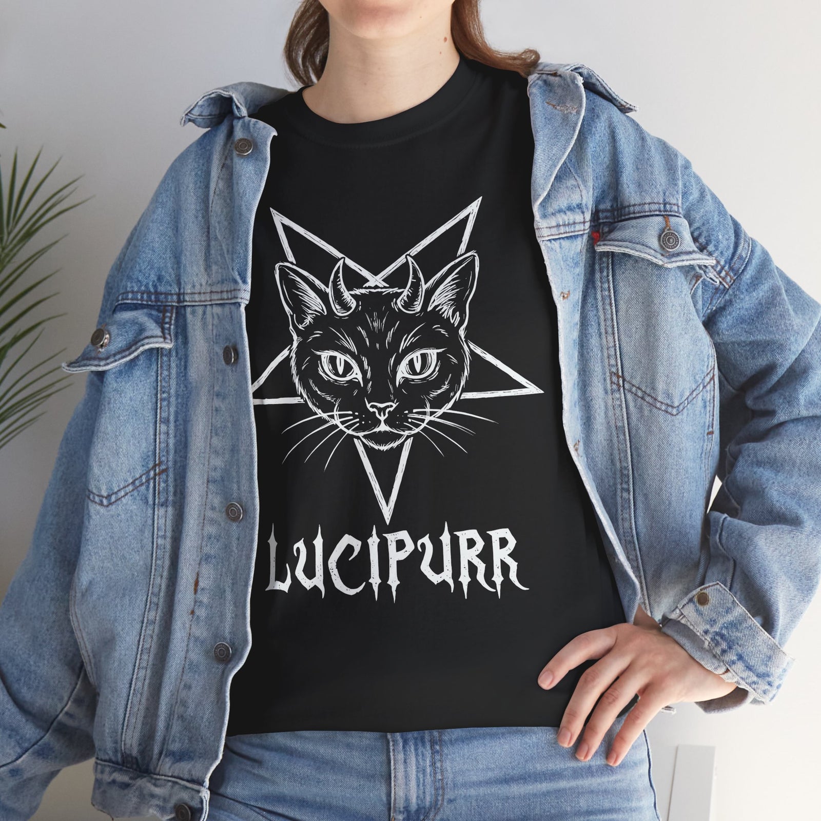 Lucipurr Lucifer Cat T-Shirt — Gothic Cat Tee
