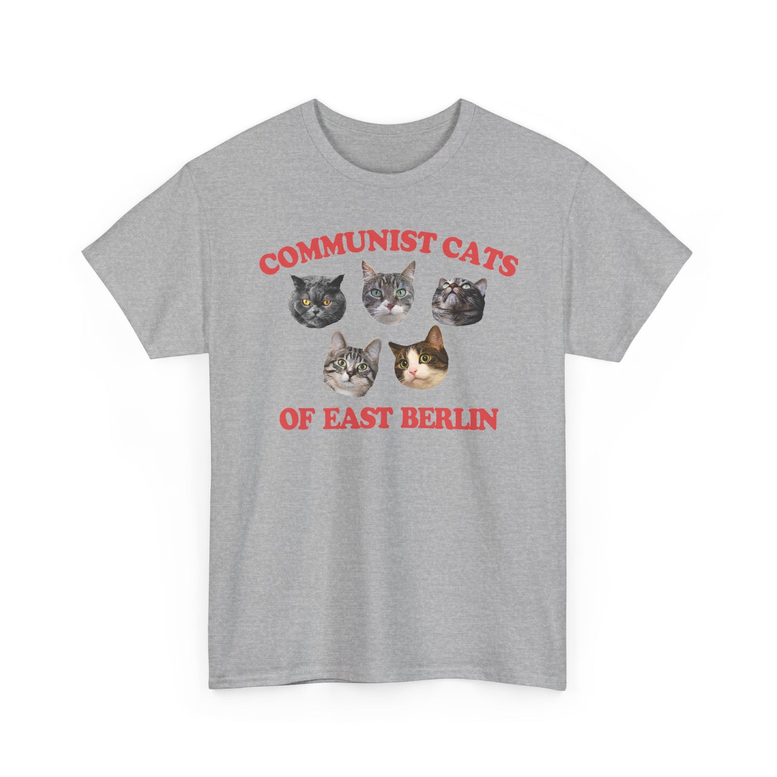 Communist Cats of East Berlin T-Shirt — Retro Socialist Cat Tee